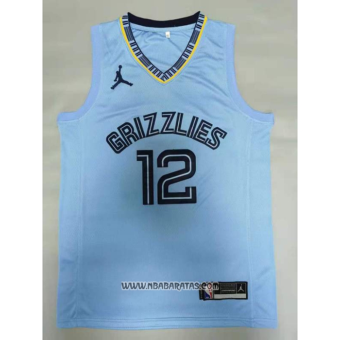 Camiseta Memphis Grizzlies Ja Morant #12 Statement 2020 Azul